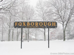 Foxboro Town Sign