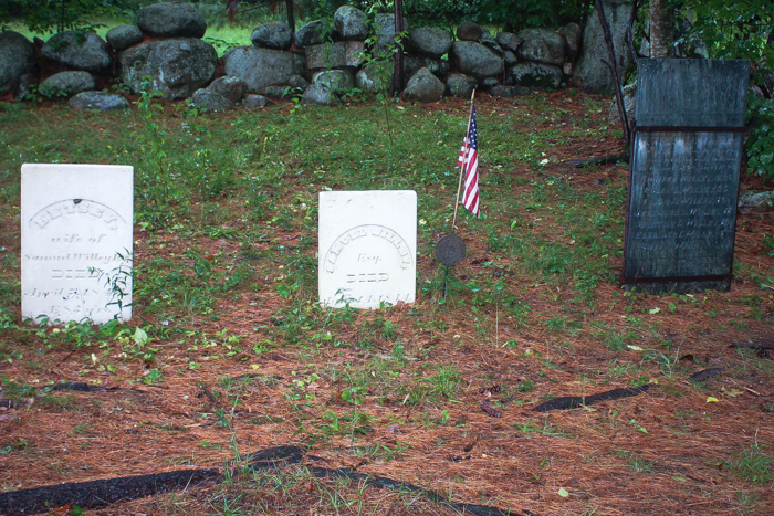 Part of the Willey family cemetery in New Hampshire [photo by Robert Gillis]