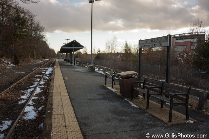 Foxboro Commuter Rail Station, January 2014. Photo by Robert Gillis
