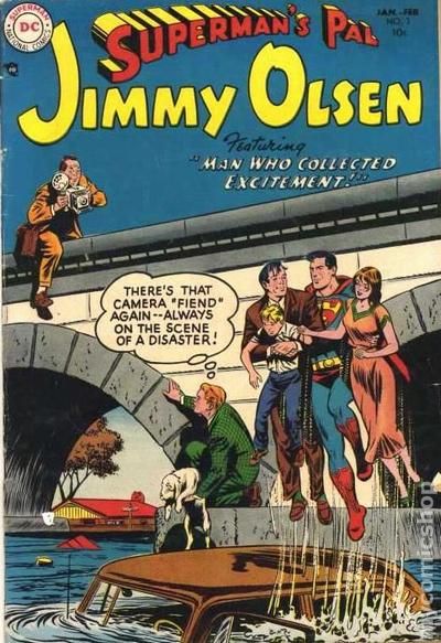 The cover of Jimmy Olsen #3 from 1954 is OBVIOUSLY a pre-concept sketch of this pivitol scene from Superman Returns