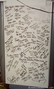 Before Saint Margaret's Hospital closed in 1993, many employees, past and present, wrote their names (and dates of service) on a board in ICN, which I believe is still on display at Saint Elizabeth Hospital to this day.